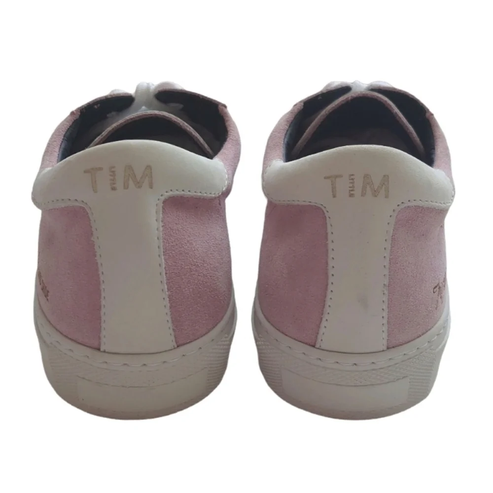 TIM LITTLE x GRENSON Men's Sneakers Tennessee Blues in Velour Pink Size 43 EU